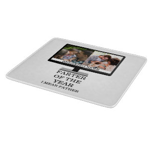 Custom TV-Farter des Jahres lustige Papa 2 Foto Schneidebrett