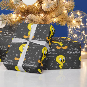 Custom TWEETY™ Bird Frohe Weihnachten Geschenkpapier
