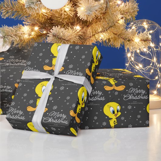 Custom TWEETY™ Bird Frohe Weihnachten Geschenkpapier (Feiertage)