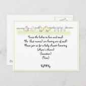 Custom Twin Animals Baby Shower Einladung (Vorne/Hinten)