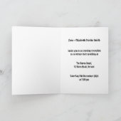 Custom Two Brides Biker Motorrad Abend Hochzeit Einladung (Innenseite)