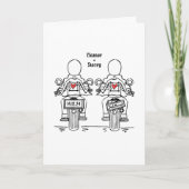 Custom Two Brides Biker Motorrad Abend Hochzeit Einladung (Vorderseite)