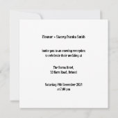 Custom Two Brides Biker Motorrad Abend Hochzeit Einladung (Rückseite)