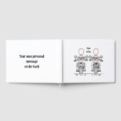Custom Two Brides Biker Motorrad Abend Hochzeit Gästebuch (Voll)