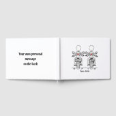 Custom Two Brides Biker Motorrad Abend Hochzeit Gästebuch (Voll)