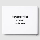 Custom Two Brides Biker Motorrad Abend Hochzeit Gästebuch (Rückseite)