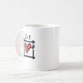 Custom Two Brides Biker Motorrad Hochzeit Kaffeetasse (Vorderseite Links)
