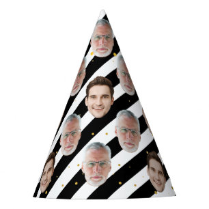 Custom Two Face Happy Birthday Dekoration Supplies Partyhütchen