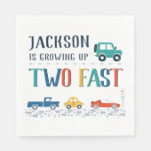 Custom Two Fast Second Birthday Serviette (Vorderseite)