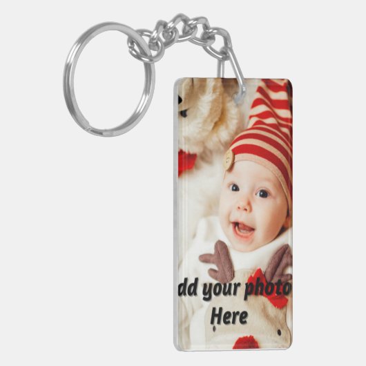 Custom Two Foto Double Side Acryl Schlüsselanhänge Schlüsselanhänger (Vorderseite links)