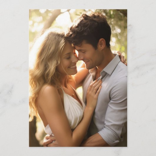 Custom Two Foto Enclosure for Vellum Wedding Einladung (Vorderseite)