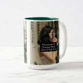 Custom Two Fotos Artwork Slogan 15 oz Zweifarbige Tasse (VorderseiteRechts)