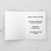 Custom Two Grooms Biker Motorrad Abend Hochzeit Einladung (Innenseite)