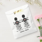Custom Two Grooms Biker Motorrad Hochzeit Geschenktütchen (Versiegelt)
