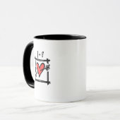 Custom Two Grooms Biker Motorrad Hochzeit Tasse (Vorderseite Links)