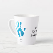 Custom Two handprints We love you, Mommy! Milchtasse (Linke Ecke)