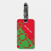 Custom Two Side Christmas Tree Gepäckanhänger (Rückseite vertikal)