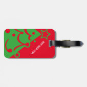 Custom Two Side Christmas Tree Gepäckanhänger (Rückseite horizontal)