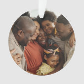 Custom Two Side Foto Weihnachtsakrylverzierung Ornament (Vorderseite)