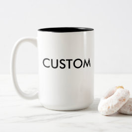 Custom Two-Tone Large 15 oz Tasse - BLACK Inside