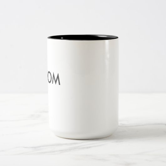 Custom Two-Tone Large 15 oz Tasse - BLACK Inside (Mittel)