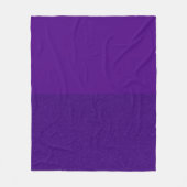 Custom Two-Tone Lila Fleece Blanket (Vorderseite)