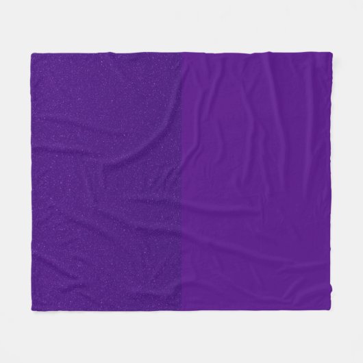 Custom Two-Tone Lila Fleece Blanket (Vorderseite (Horizontal))