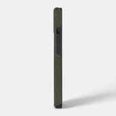 Custom Two-Tone Moss Green Texture iPhone 14 Fall Hülle (Linke Seite)