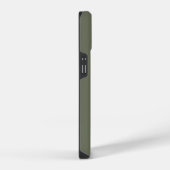Custom Two-Tone Moss Green Texture iPhone 14 Fall Hülle (Rechte Seite)