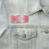Custom Typografy Script Elegante Rose Gold Namensschild (Beispiel)