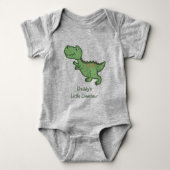 Custom Tyrannosaurus Rex Dinosaurier Cartoon Baby Strampler (Vorderseite)
