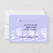 Custom UAWG Blue White Sailboote Response Einladung (Rückseite)