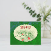 Custom UAWG Holiday Green Pine Postkarte (Stehend Vorderseite)