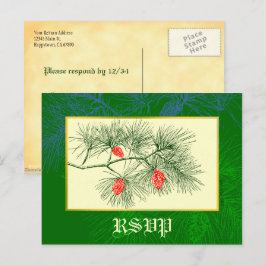 Custom UAWG Holiday Green Pine Postkarte