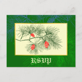 Custom UAWG Holiday Green Pine Postkarte