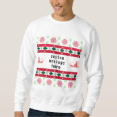 Custom Ugge Christmas Sweater Sweatshirt (Vorderseite)