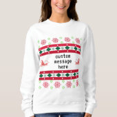 Custom Ugge Christmas Sweater Sweatshirt (Vorderseite)