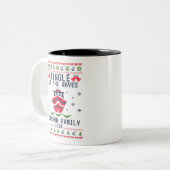 Custom Uggge Christmas Cruise Family Matching Grou Zweifarbige Tasse (Vorderseite Links)