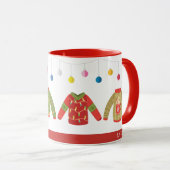 Custom Ugly Sweater Weihnachts-Tasse Tasse (VorderseiteRechts)
