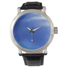 Custom Uhr blue