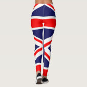 Custom UK Royal Gewerkschaft Jacked Flag Leggings (Rückseite)
