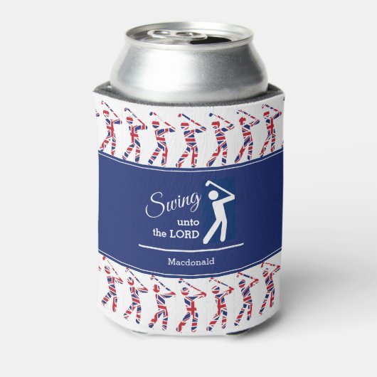 Custom UK UNION JACK Golf Can Cooler Dosenkühler (Kanne Rückseite)
