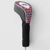 Custom UK UNION JACK Monogram DRIVER Golf Head Cov Headcover (angewinkelt)