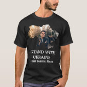 Custom Ukraine Foto Map-I Stand mit Ukraine T-Sh T-Shirt (Vorderseite)