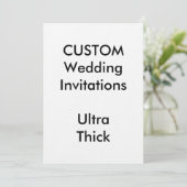 Custom ULTRA THICK Wedding Einladungen 5"x7" (Stehend Vorderseite)