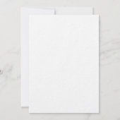 Custom ULTRA THICK Wedding Einladungen 5"x7" (Rückseite)
