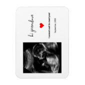 Custom Ultrasound Foto Geschenk für Oma, Opa Magnet (Vertikal)