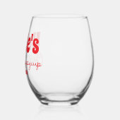 Custom Uncle's Weihnachtsschlupf Weinglas Ohne Stiel (Links)