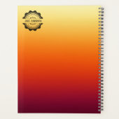 Custom Uni Semester Red Personal Planner Planer (Rückseite)