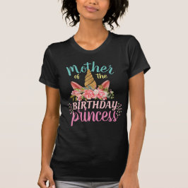 Custom Unicorn Blumenhorn Mother Princess Geschenk T-Shirt